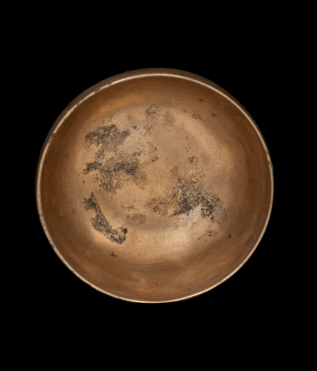 Antique Cup Thadobati Singing Bowl F#4 372Hz 4.5" A16188 Bodhisattva Trading Company