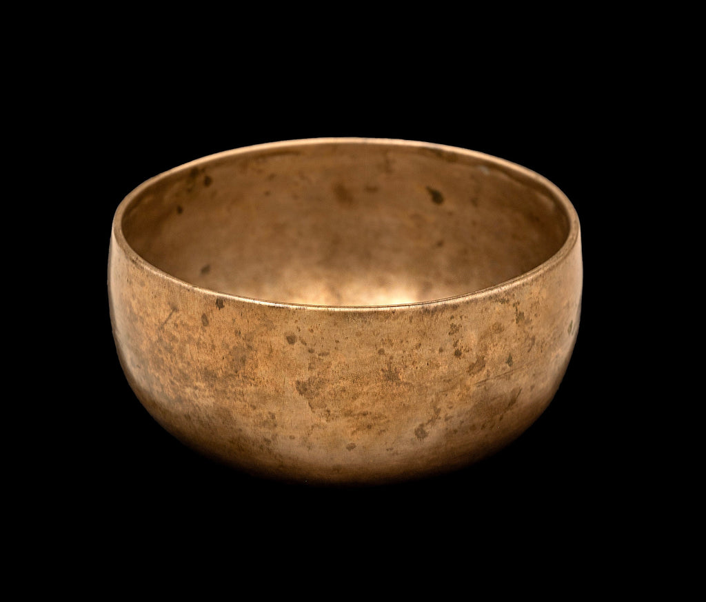 Antique Cup Thadobati Singing Bowl F4 356Hz 4.75" A16189 Bodhisattva Trading Company