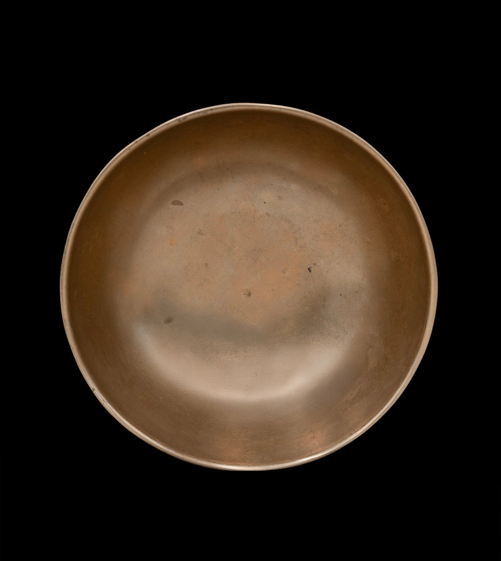 Antique Manipuri Singing Bowl A4 220Hz 6" A16285 Bodhisattva Trading Company