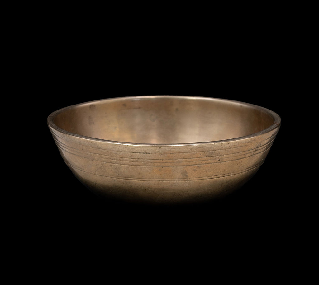 Antique Manipuri Singing Bowl A4 440Hz (NCP) 4 1/2" A16286 Bodhisattva Trading Company