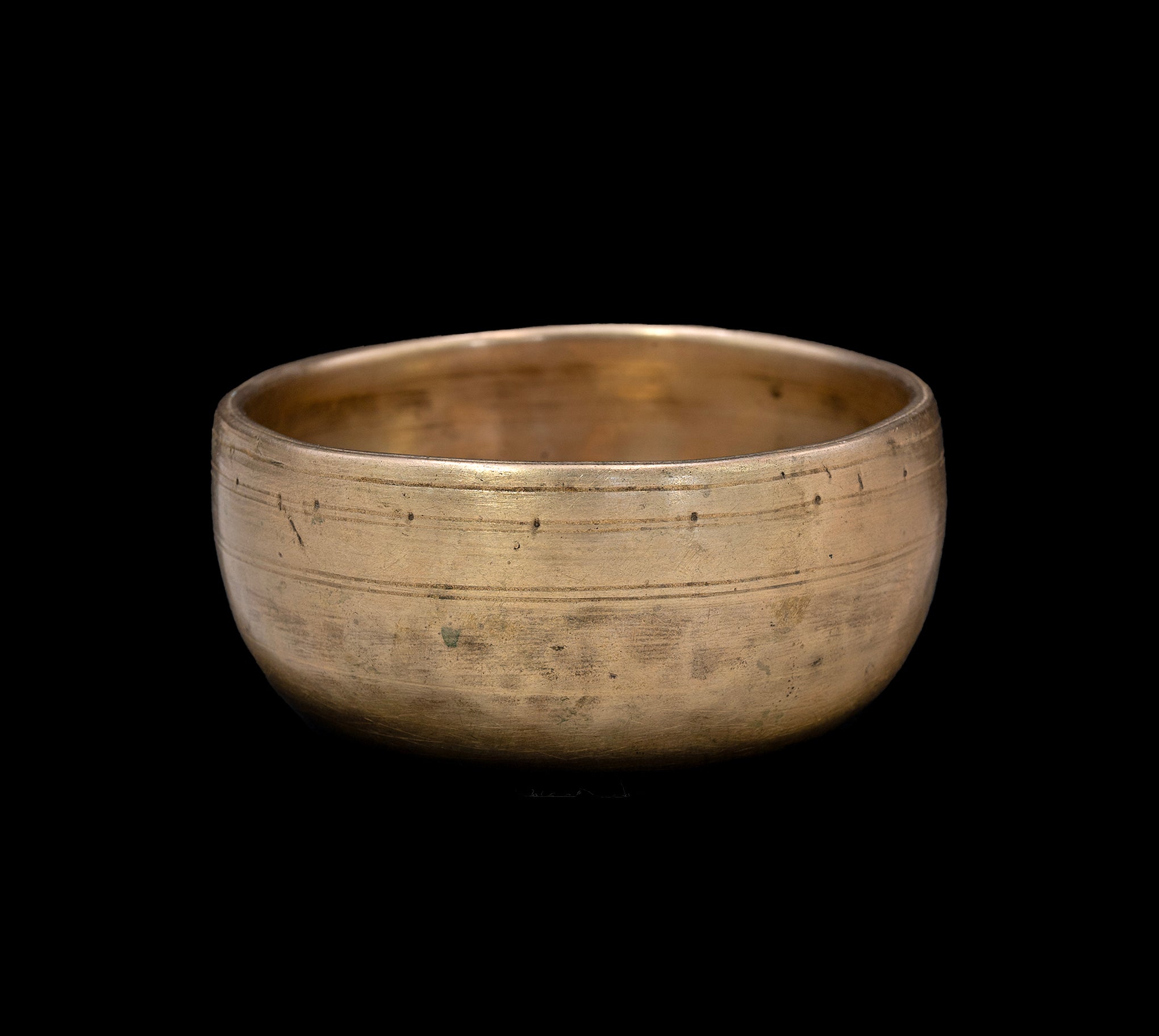 Antique Void Singing Bowl F#5 725Hz 4 1/2" A16287 Bodhisattva Trading Company