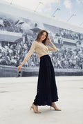 EYELET SKIRT IN WHITE profile-nyc