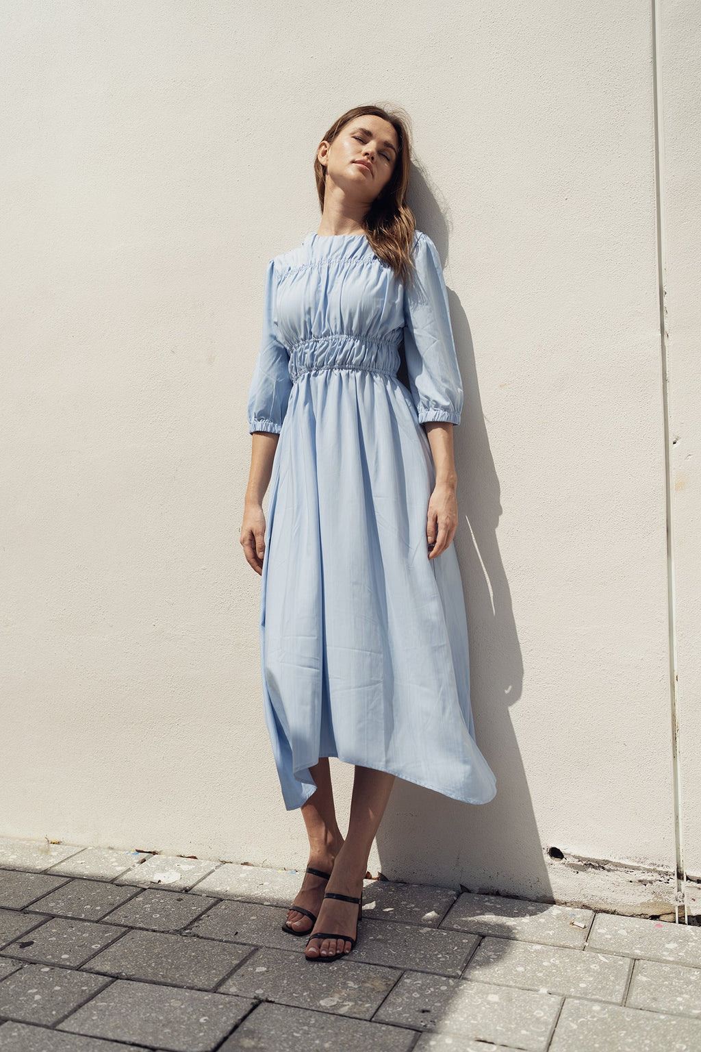 SKY SMOCKING DRESS profile-nyc