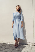 SKY SMOCKING DRESS profile-nyc