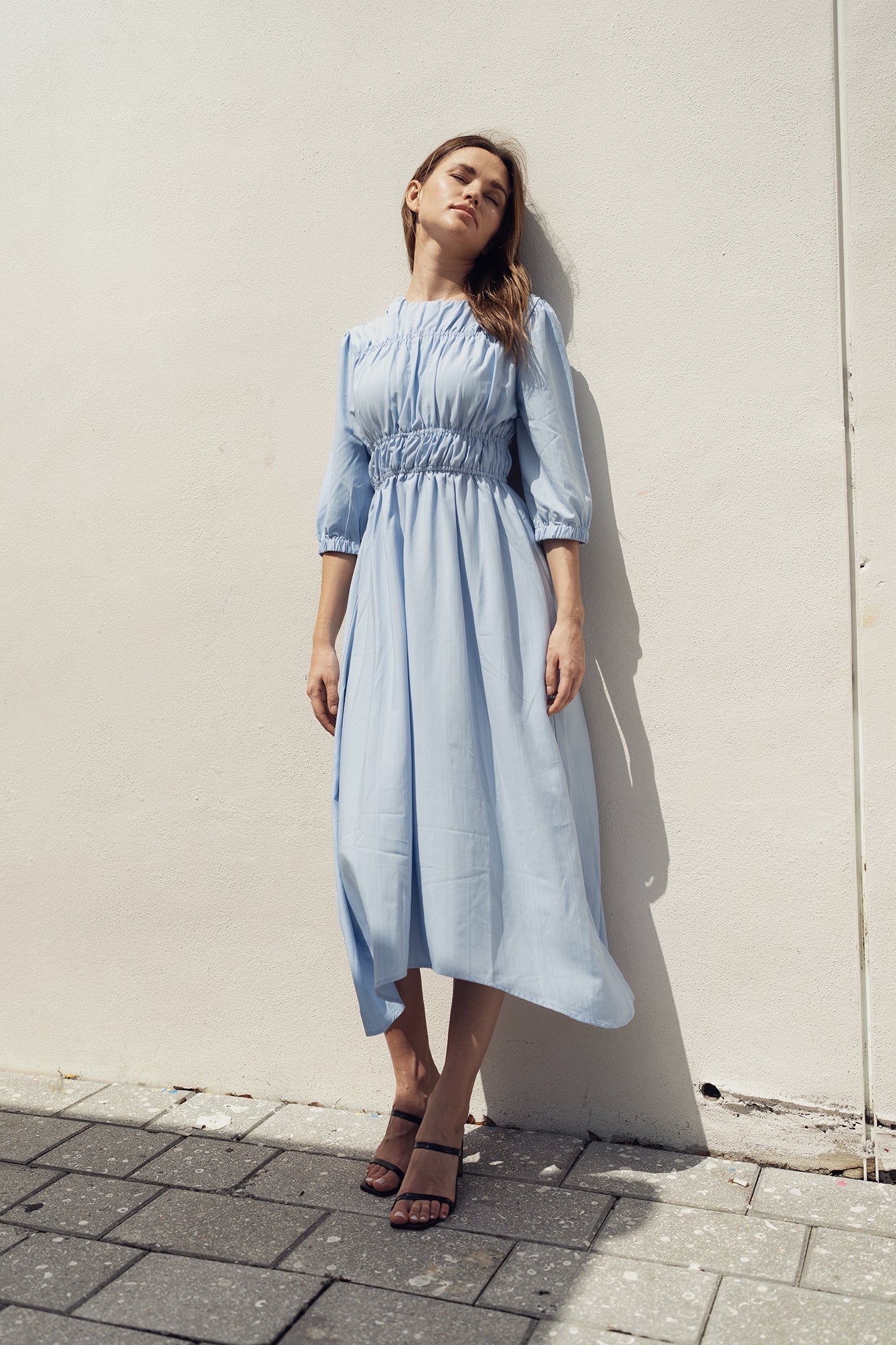 SKY SMOCKING DRESS profile-nyc