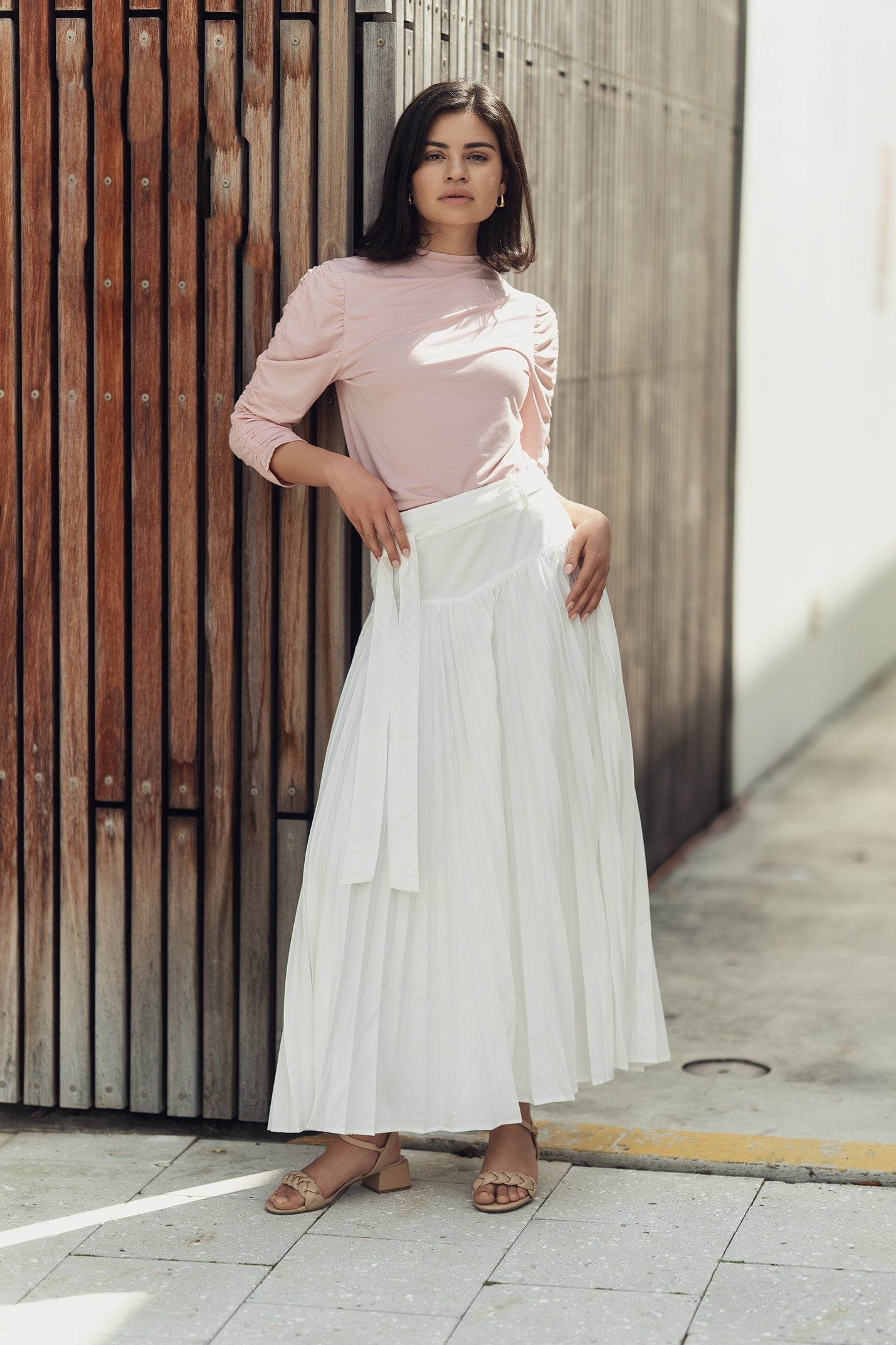 DROP WAIST PLEATED SKIRT profile-nyc
