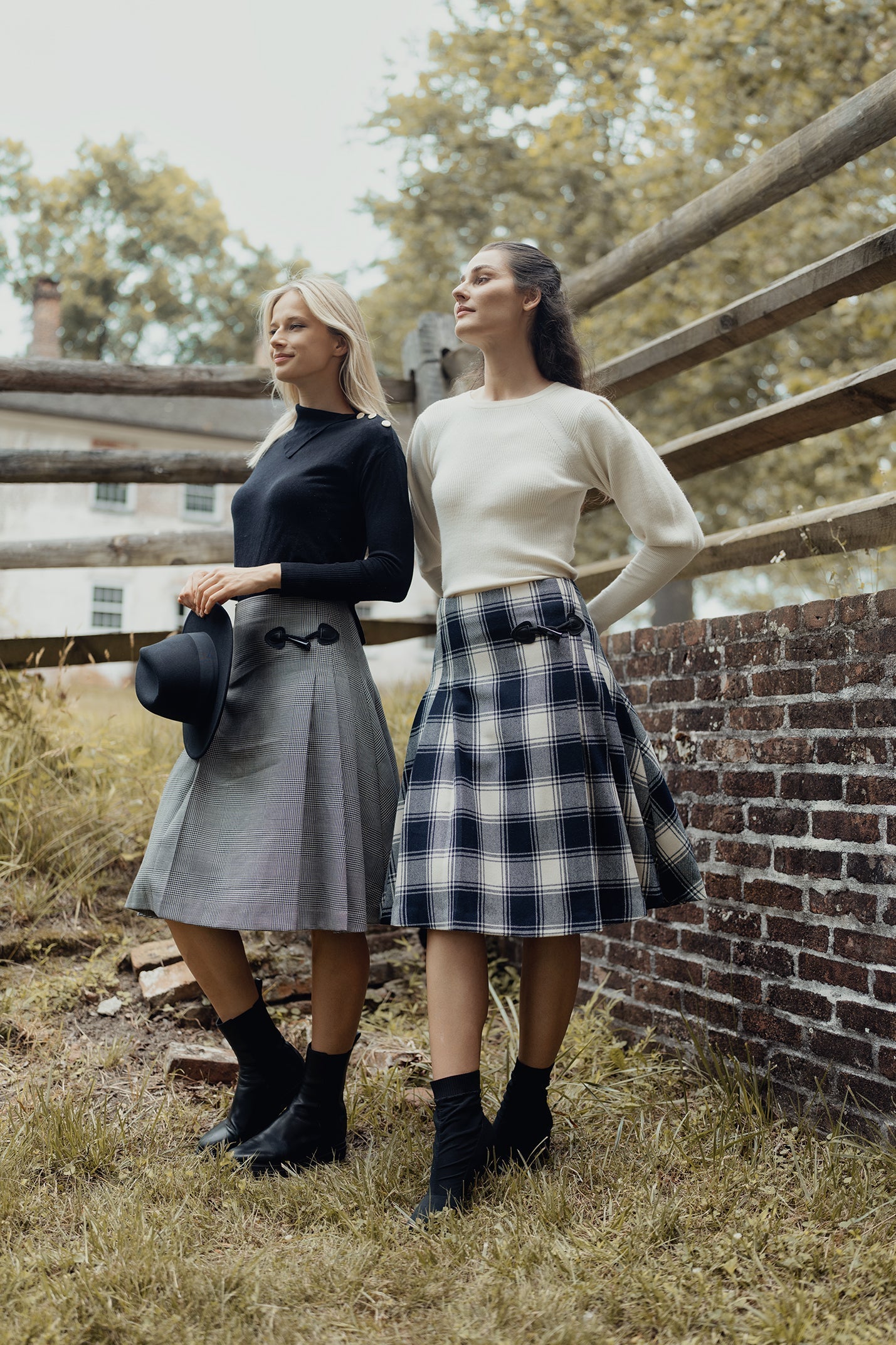 WOOL PLAID KILT SKIRT profile-nyc