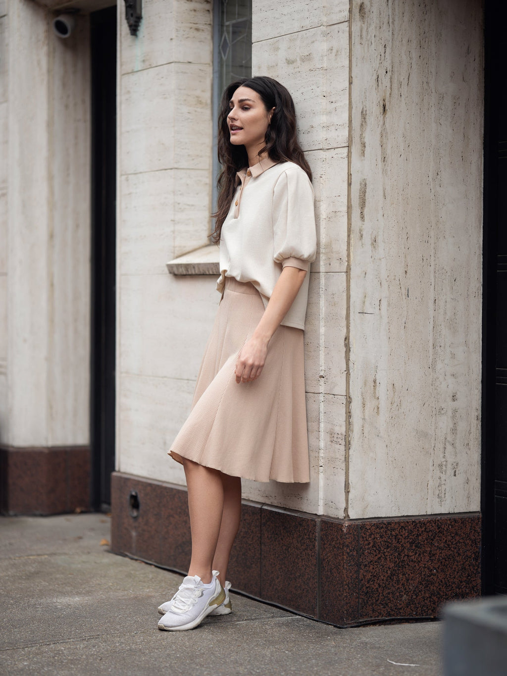 FLOWY SEAM SKIRT profile-nyc