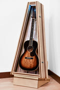 ClimaStand Triangle Humidor with Base - Flamed Maple with Walnut Acoustic Remedy Cases