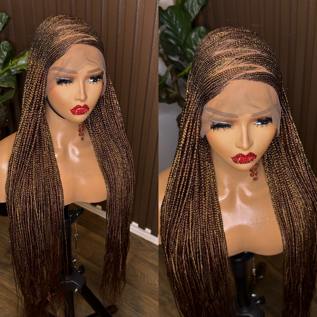 Zigzag mix tone braided wig HOL stores