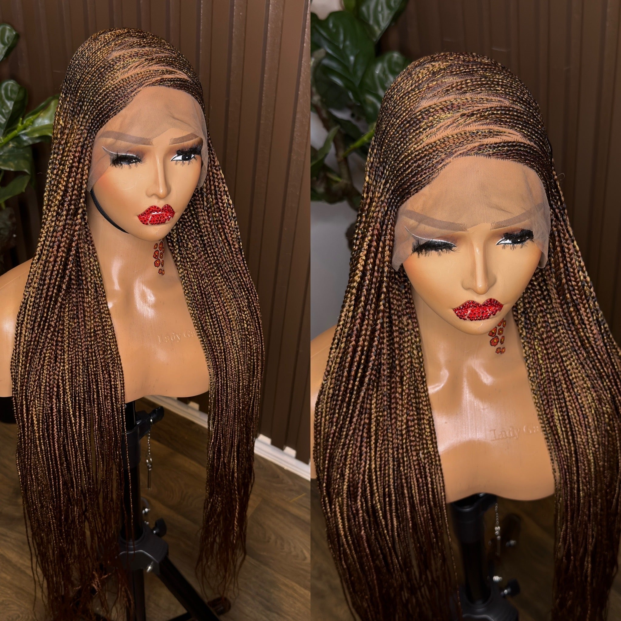 Zigzag mix tone braided wig HOL stores
