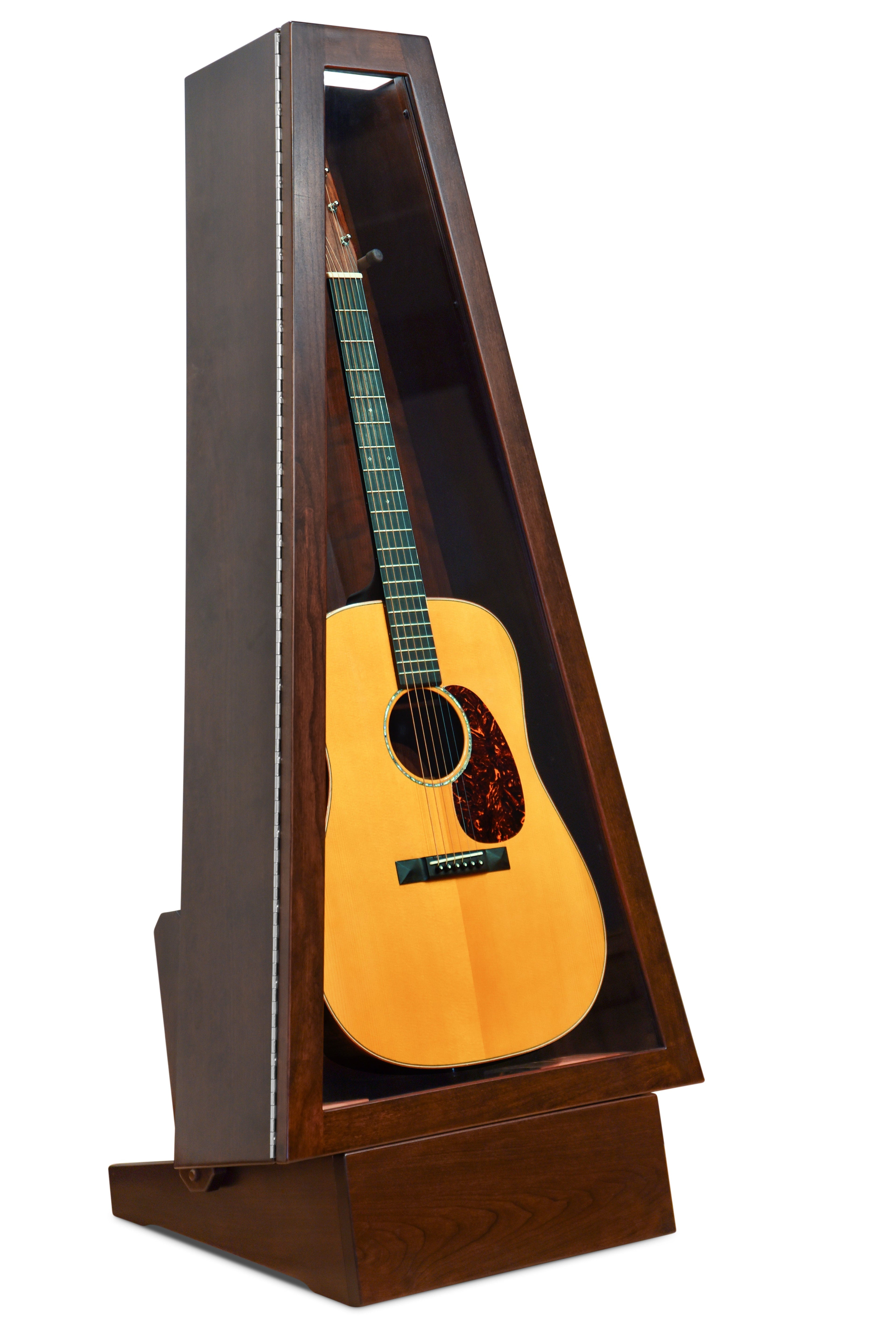 ClimaStand Triangle Humidor with Base - Cherry with Onyx Stain Acoustic Remedy Cases