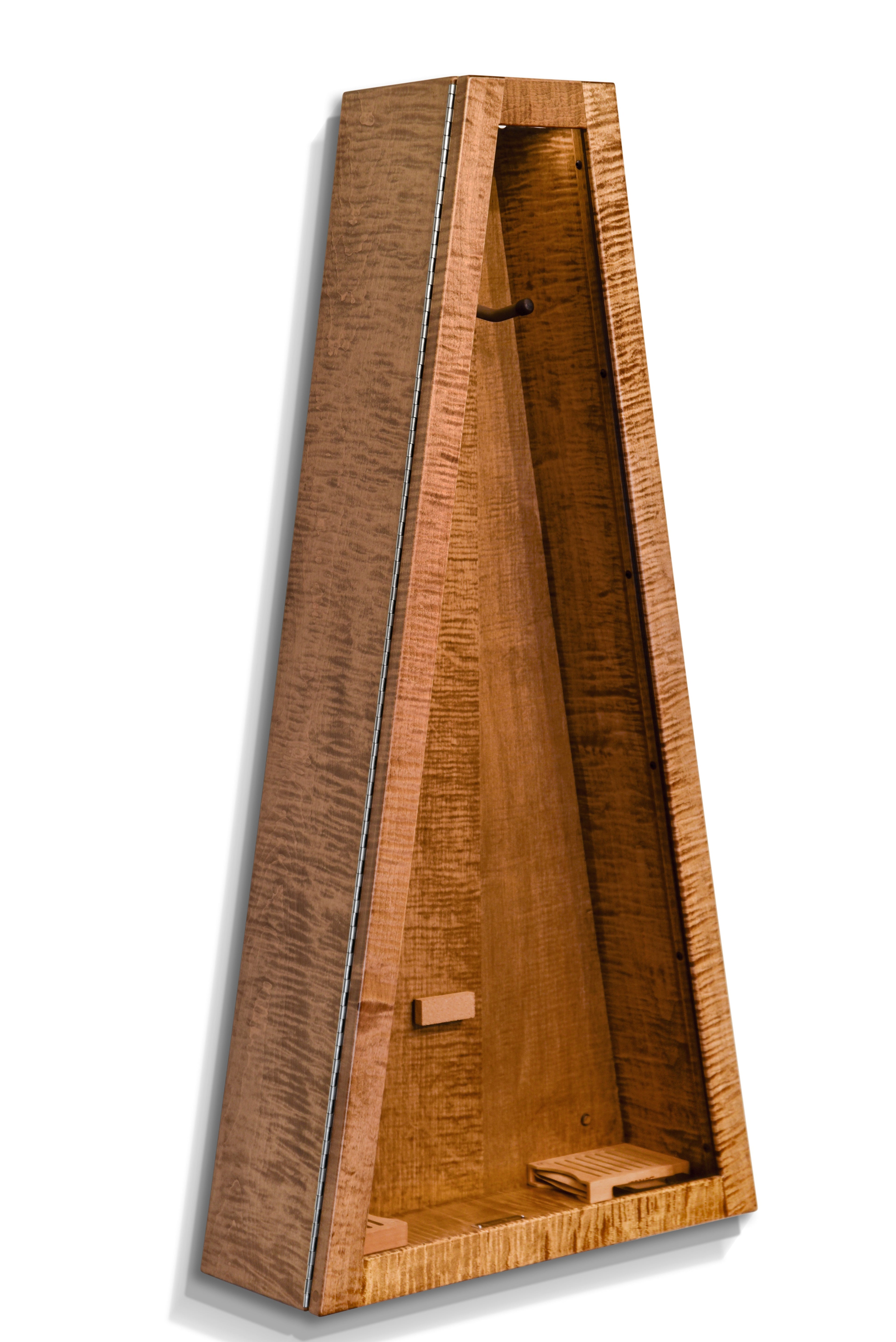 ClimaCase Triangle Humidor - Flamed Maple with Provincial Stain Acoustic Remedy Cases