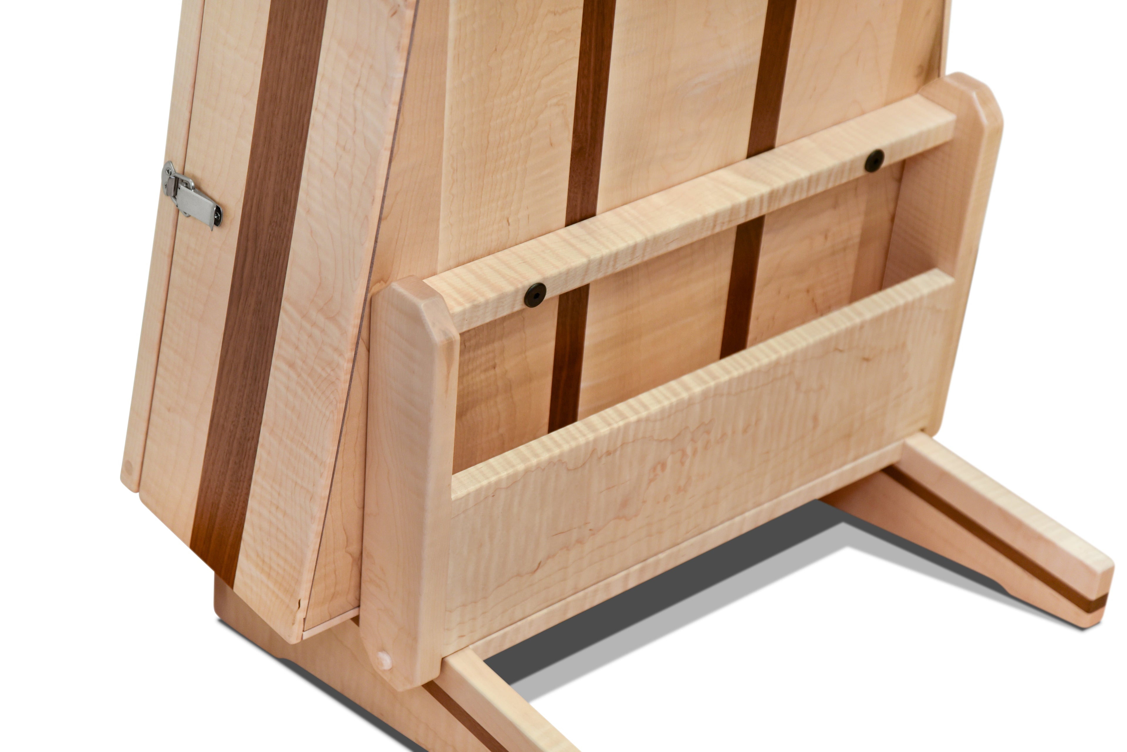 ClimaStand Triangle Humidor with Base - Flamed Maple with Walnut Acoustic Remedy Cases