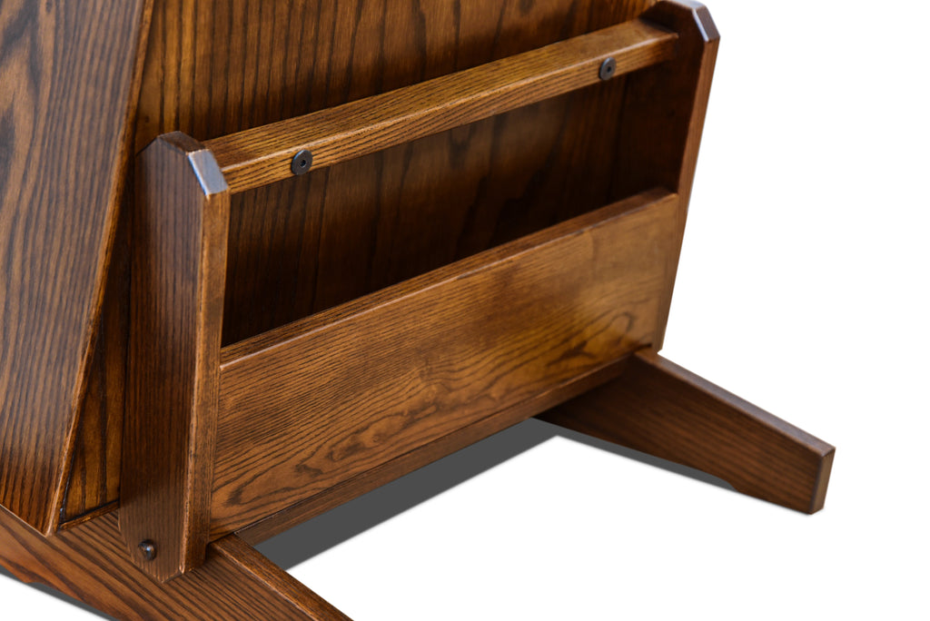 ClimaStand Triangle Humidor with Base - Northern White Ash with Rich Tobacco Stain Acoustic Remedy Cases