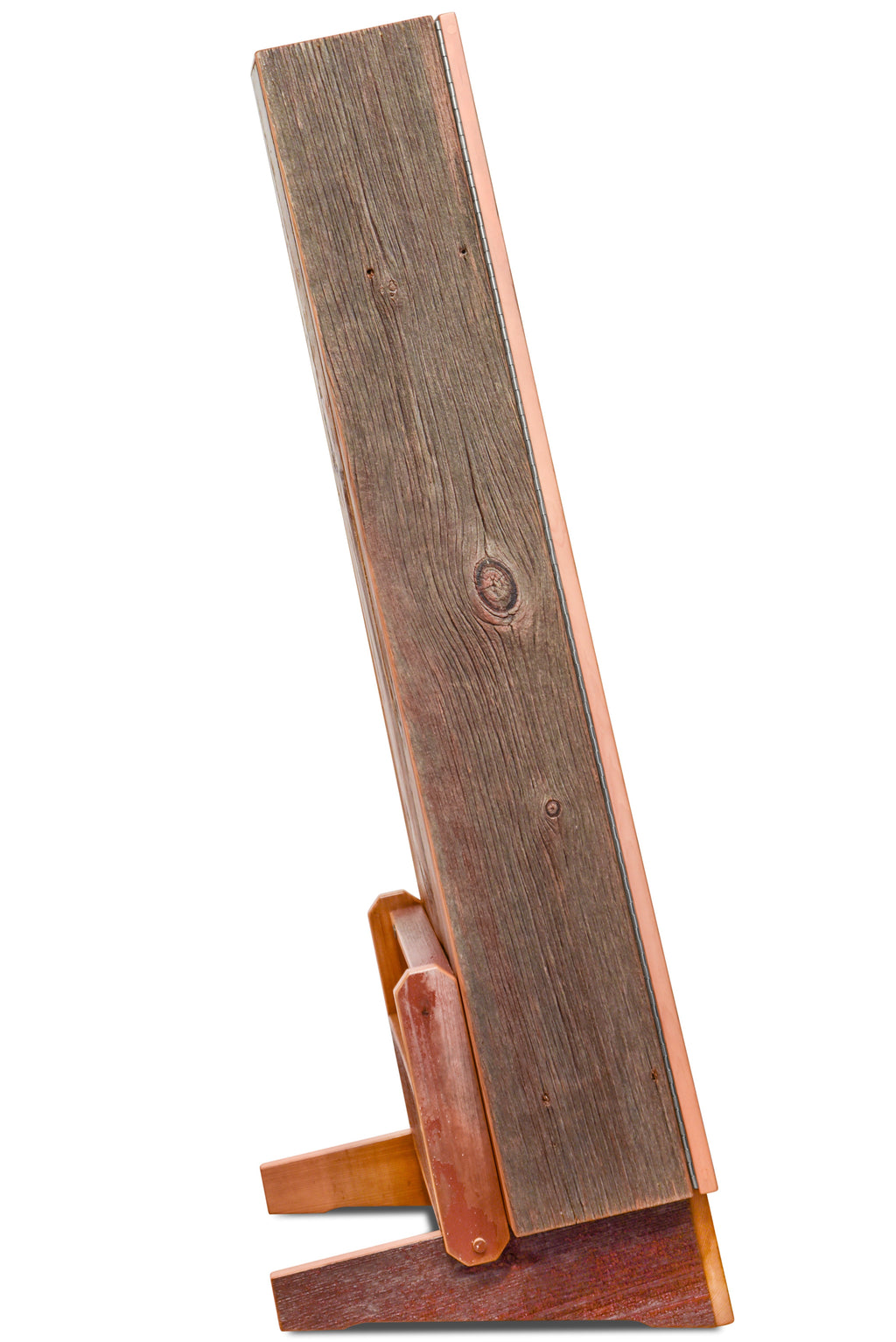ClimaStand Triangle Humidor with Base - Reclaimed Barnwood (Red) Acoustic Remedy Cases