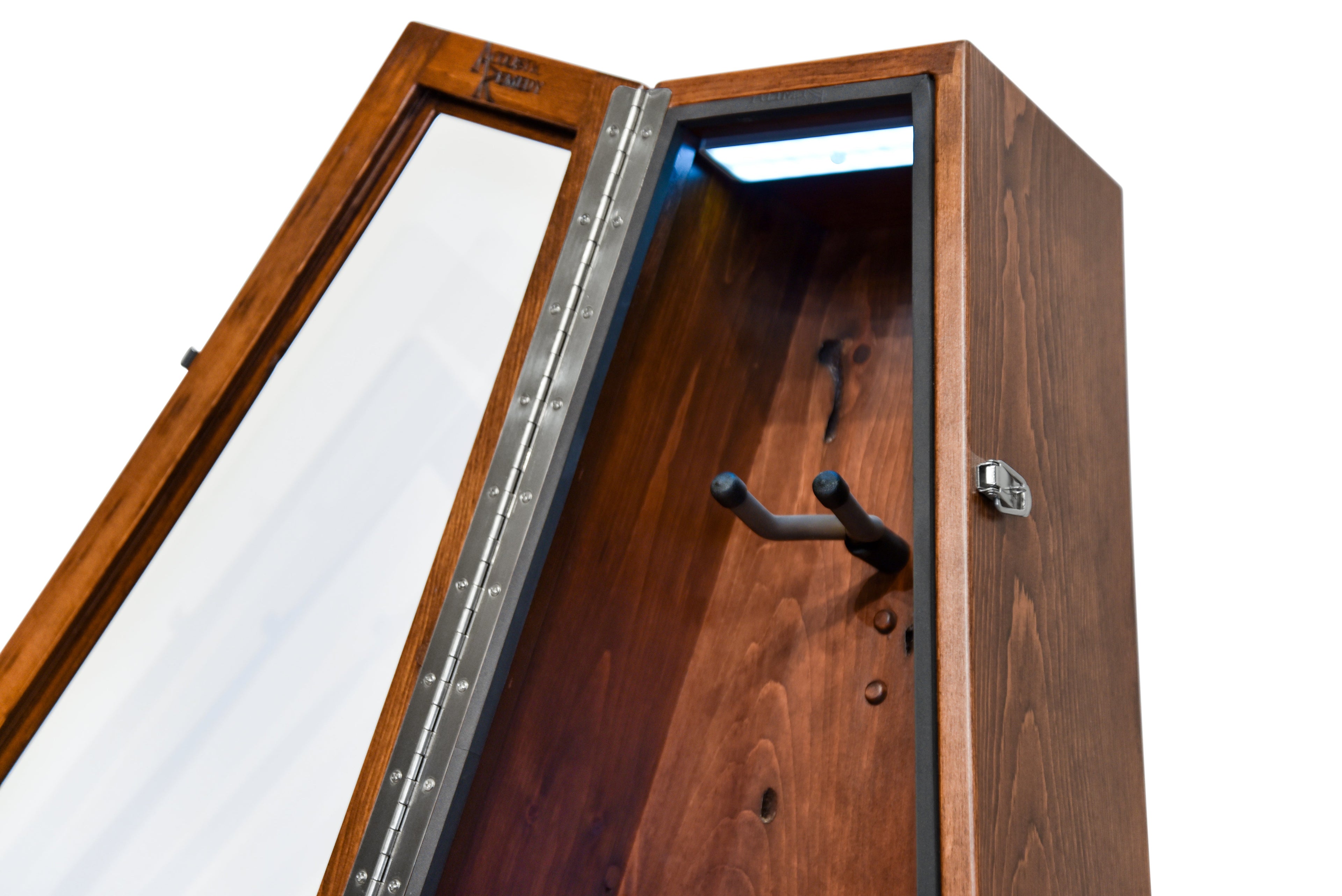 ClimaStand Triangle Humidor with Base - 300 Year Old Reclaimed Wood with Boston Stain Acoustic Remedy Cases