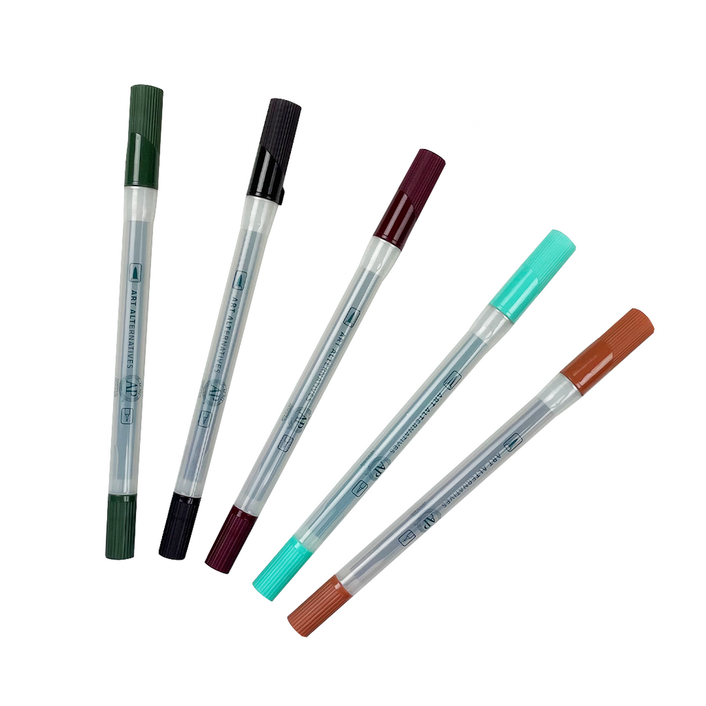 Art Alternatives Dual Tip Marker Set of 5 ShopSketchBox