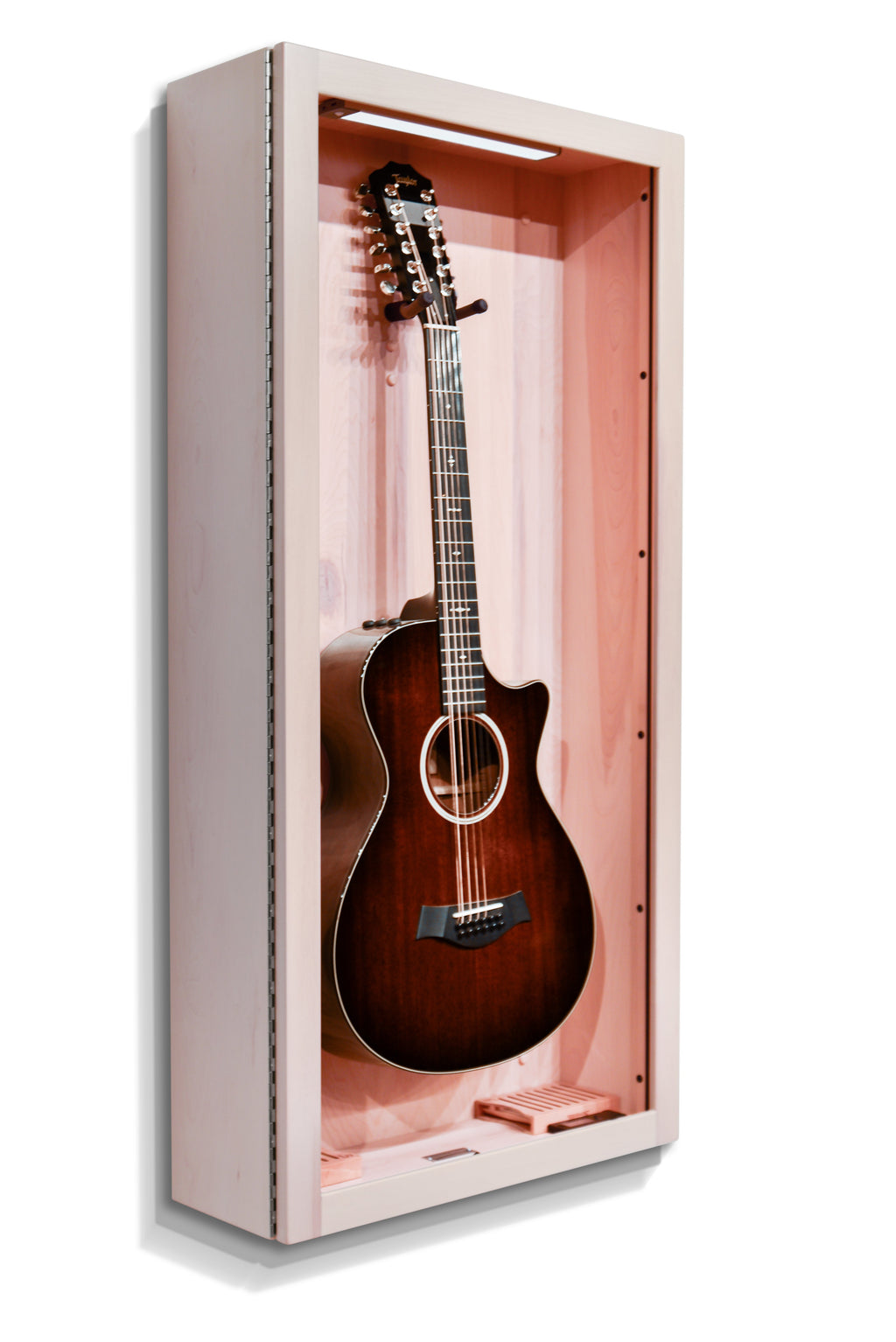 ClimaCase Rectangle Humidor - Birch with Campbell White Stain Acoustic Remedy Cases
