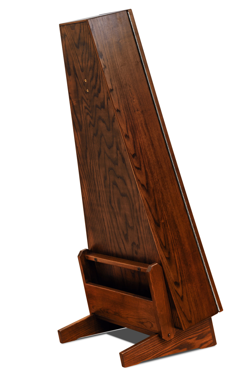ClimaStand Triangle Humidor with Base - Northern White Ash with Rich Tobacco Stain Acoustic Remedy Cases