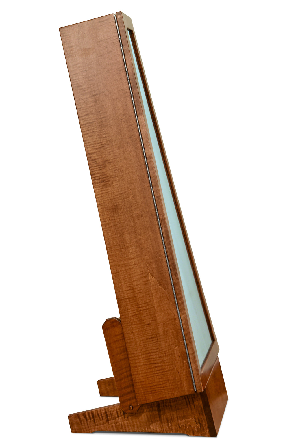 ClimaStand Triangle Humidor with Base - Flamed Maple with Boston Stain Acoustic Remedy Cases