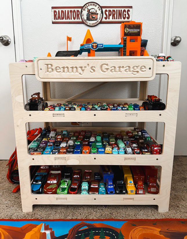 CADEN- Toy Car Ramp + Storage Bush Acres