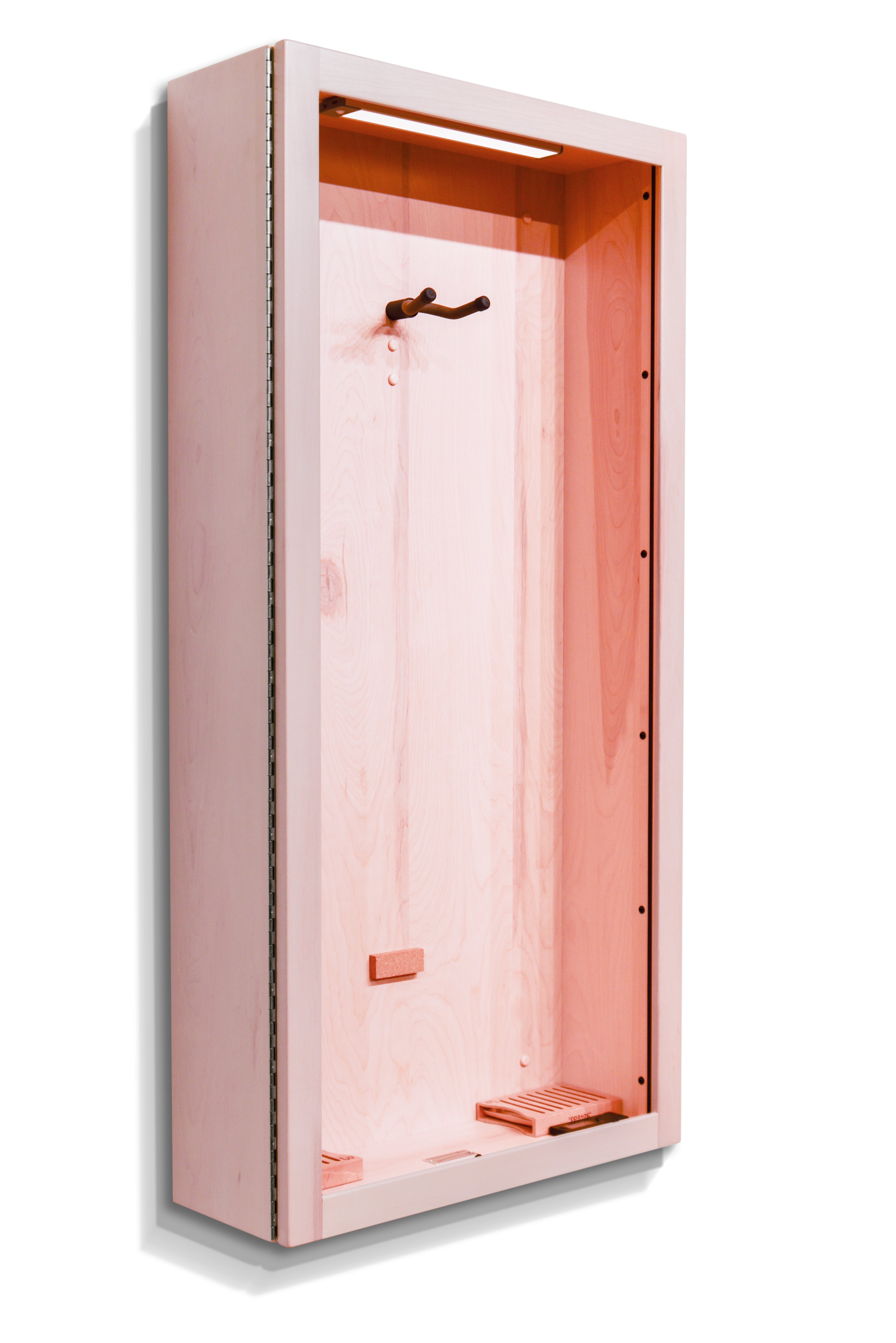 ClimaCase Rectangle Humidor - Birch with Campbell White Stain Acoustic Remedy Cases