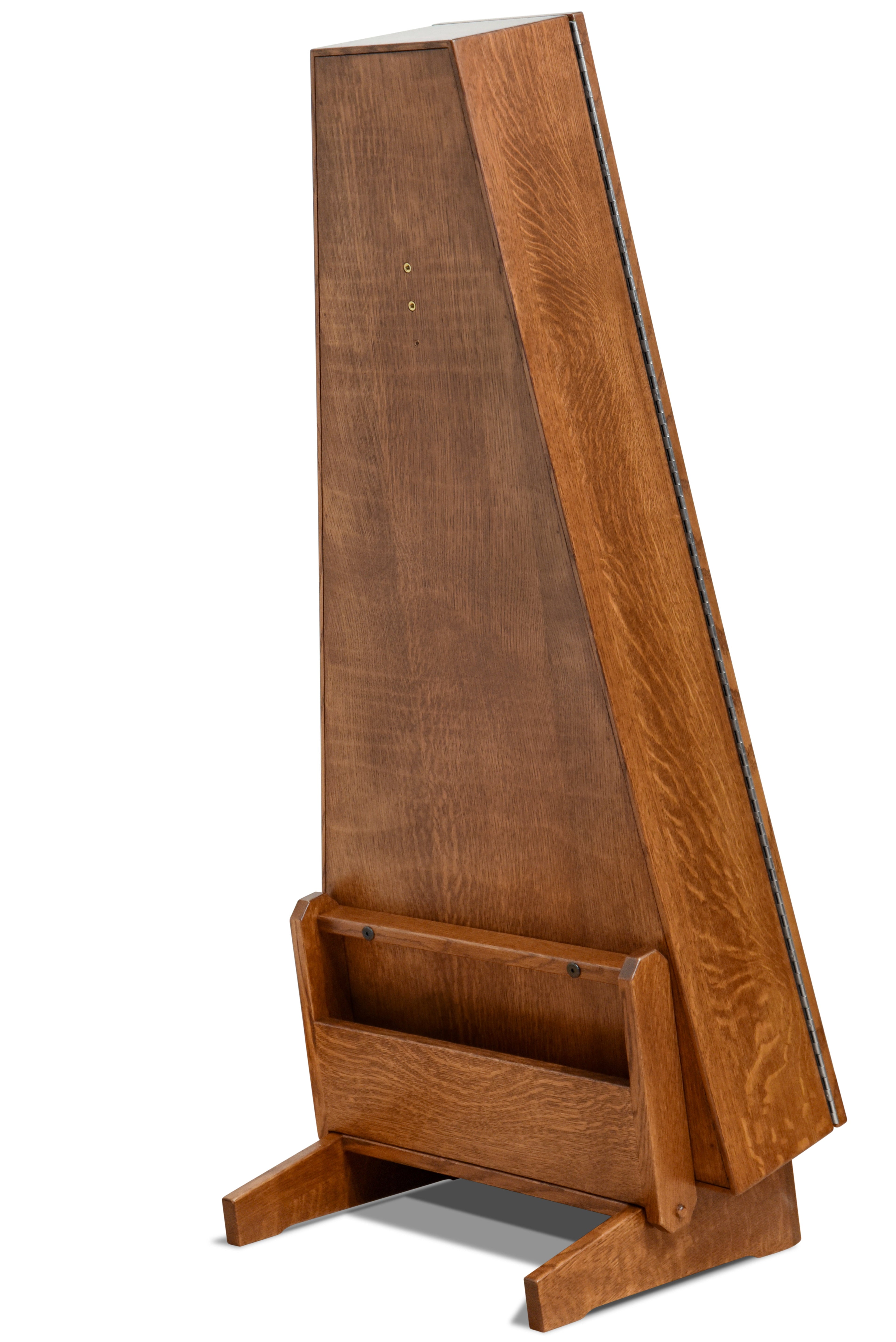 ClimaStand Triangle Humidor with Base - Quartersawn White Oak with Boston Stain Acoustic Remedy Cases