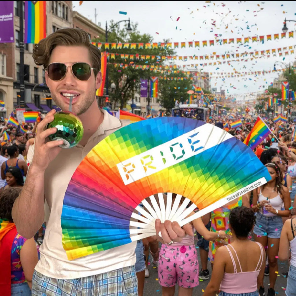 Pride Rainbow Fan The Gay Fan Club