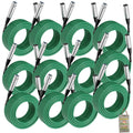 50ft XLR Microphone Cables (12-Pack) by FAT TOAD  - Professional Pro Audio Green Mic Extension Patch with Lo-Z Connector - 24 AWG Shielded Wire & Balanced for DJ Music Recording Studio Mixer Gear GeekStands.com