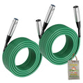 XLR Microphone Cables (2 Pack) by FAT TOAD - 50ft Pro Audio Green Mic Cord Patch Extension & Male to Female Lo-Z Connector - 24 AWG Shielded Wire GeekStands.com