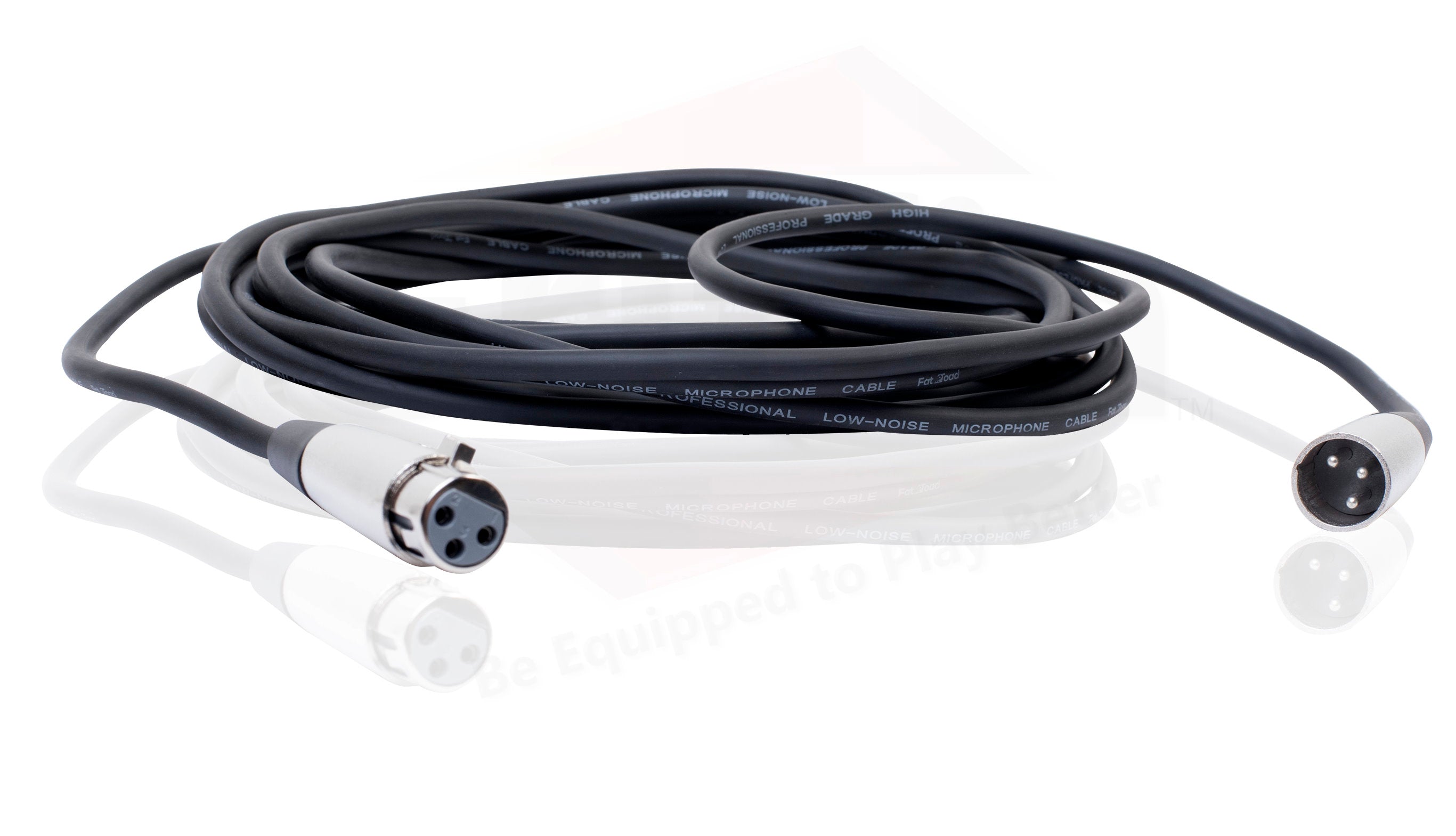 XLR Microphone Cables (6 Pack) by FAT TOAD - 20ft Pro Audio Mic Cord Patch Extension with Lo-Z Connector - 24 AWG Wire & Balanced for Recording GeekStands.com