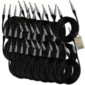 20FT Guitar Cords (24-Pack) by FAT TOAD - 24 AWG Instrument Cables for Electric Guitar, Bass, Amplifier, Speaker & Keyboard - Shielded 1/4-Inch Gold Straight-End Wires GeekStands.com