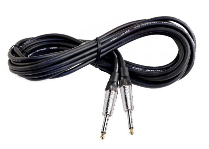 Guitar Cables (4 Pack) Instrument Cord by FAT TOAD | 24 AWG Patch Conductor for Electric or Acoustic Guitar, Bass, Amps, Keyboards & Pro-Audio DJ Recording Studio PA | 20FT 1/4 Inch Straight-End Wires GeekStands.com