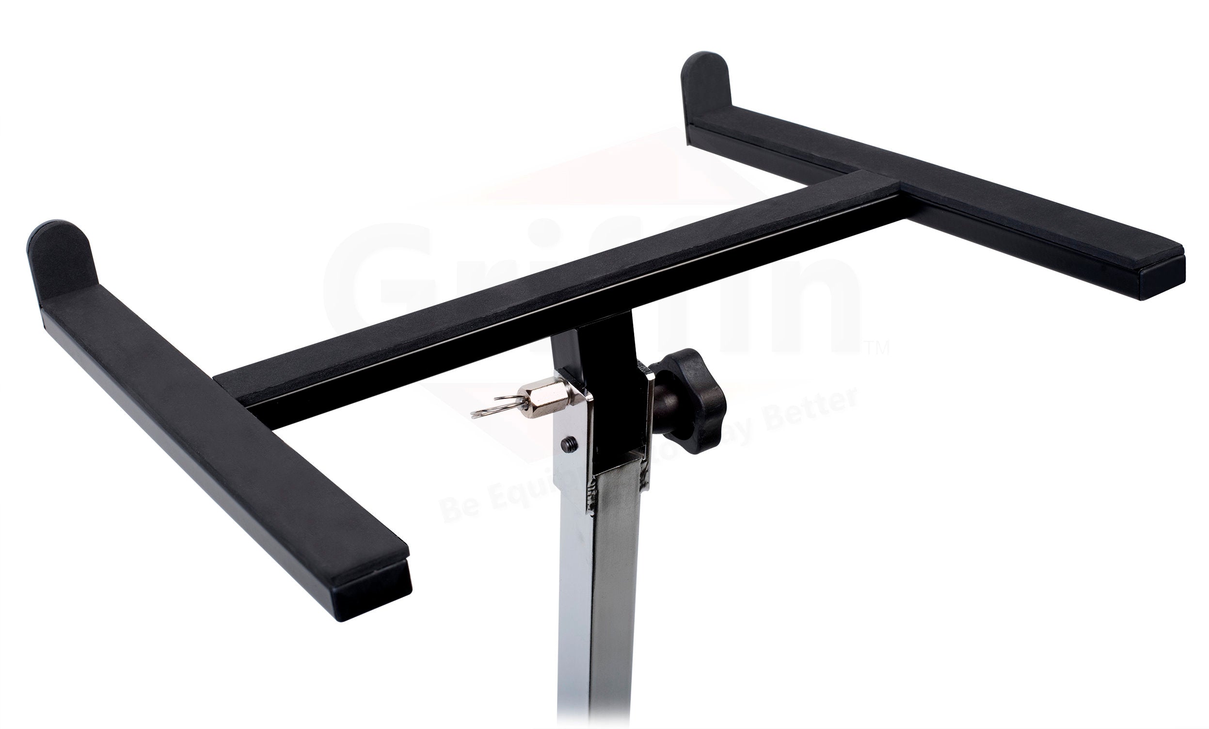 Studio Mixer Stand DJ Cart by GRIFFIN - Rolling Standing Rack On Casters with Adjustable Height - Portable Turntable Holder Mount For Digital Machine GeekStands.com