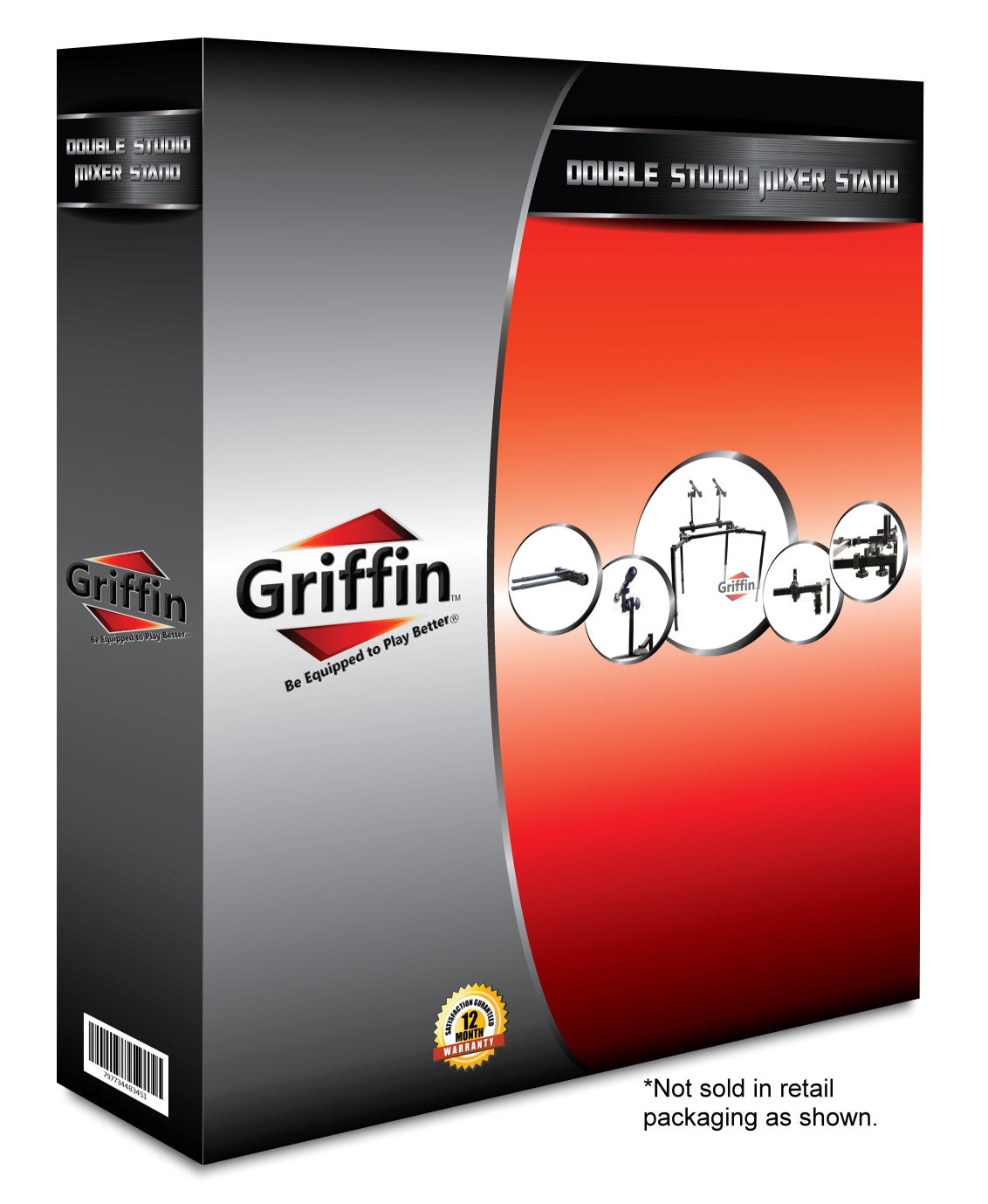 Double Piano Keyboard & Laptop Stand by GRIFFIN - 2 Tier/Dual Portable Studio Mixer Rack for Turntables, DJ Coffins, Speakers, Digital Music Gear GeekStands.com