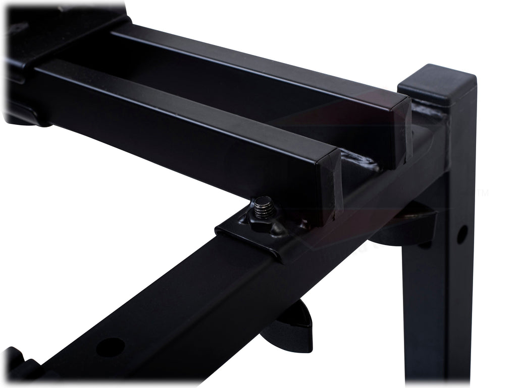 Double Piano Keyboard & Laptop Stand by GRIFFIN - 2 Tier/Dual Portable Studio Mixer Rack for Turntables, DJ Coffins, Speakers, Digital Music Gear GeekStands.com