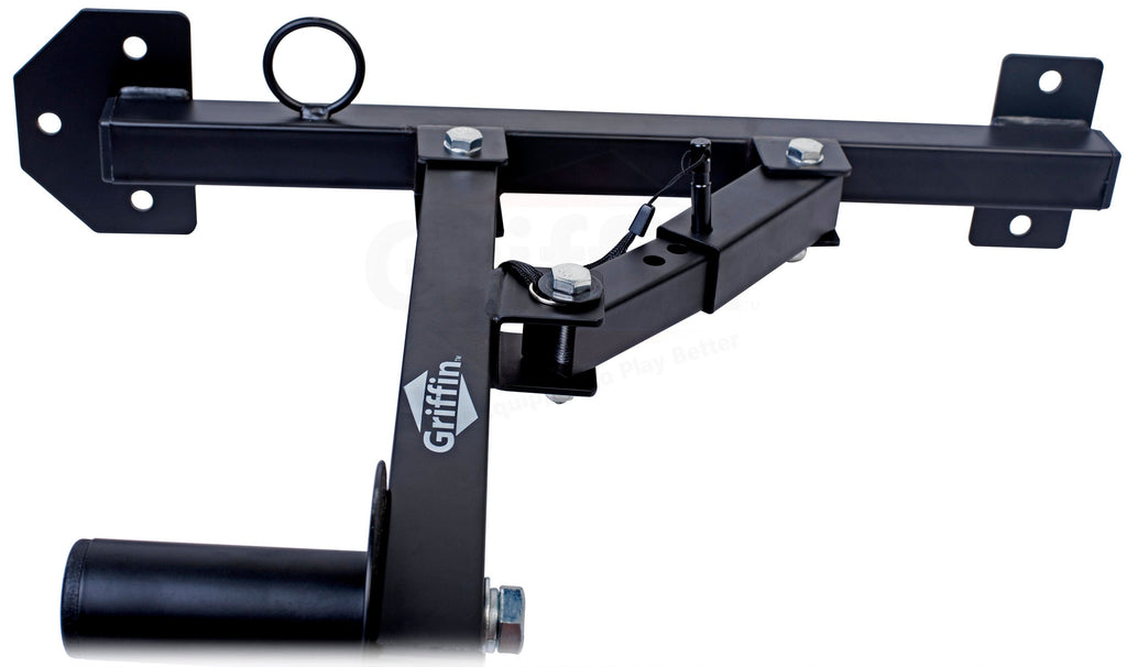 Wall Mount Brackets for PA Speakers (4 PACK) by GRIFFIN - Securing Locking Pin & 3-Level Tilt Adjustments - All-Steel DJ Studio Monitor Stands with 35mm Pole Holder for Pro-Audio GeekStands.com