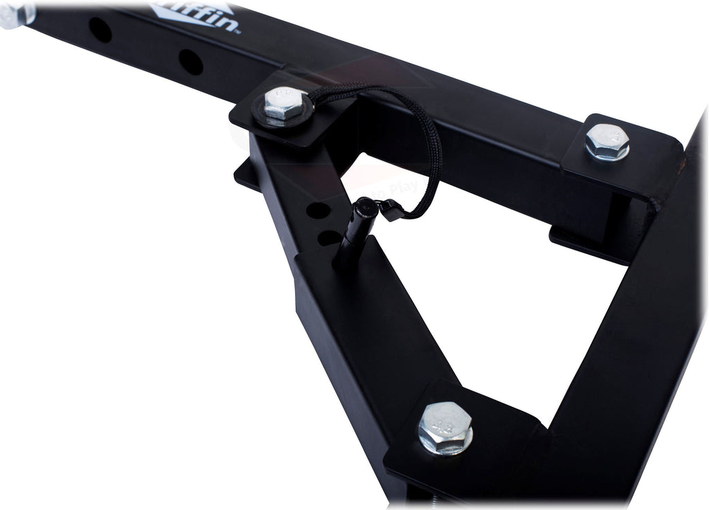 Wall Mount Brackets for PA Speakers (4 PACK) by GRIFFIN - Securing Locking Pin & 3-Level Tilt Adjustments - All-Steel DJ Studio Monitor Stands with 35mm Pole Holder for Pro-Audio GeekStands.com