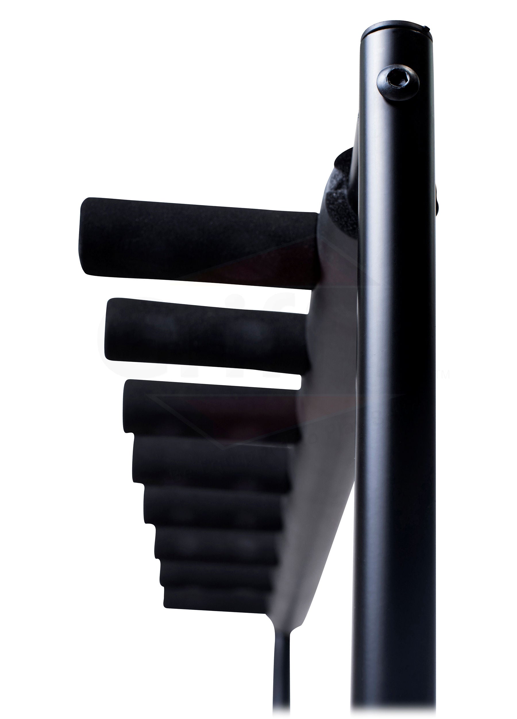 Five Guitar Rack Stand by GRIFFIN - Holder for 5 Guitars & Folds Up For Easy Transport - Neoprene Tubing Accessories For Music Bands, Recording Studio GeekStands.com