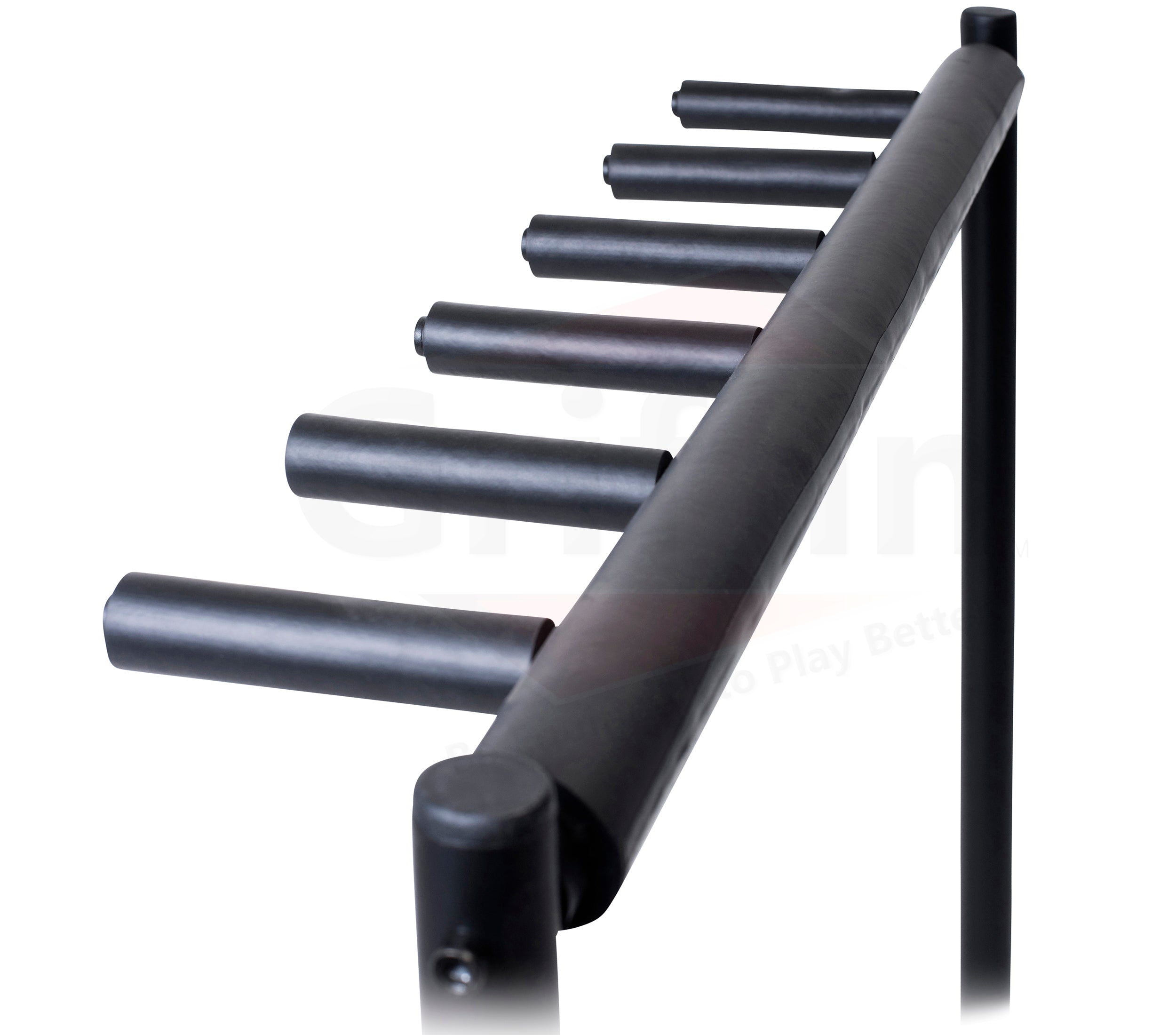 Five Guitar Rack Stand by GRIFFIN - Holder for 5 Guitars & Folds Up For Easy Transport - Neoprene Tubing Accessories For Music Bands, Recording Studio GeekStands.com