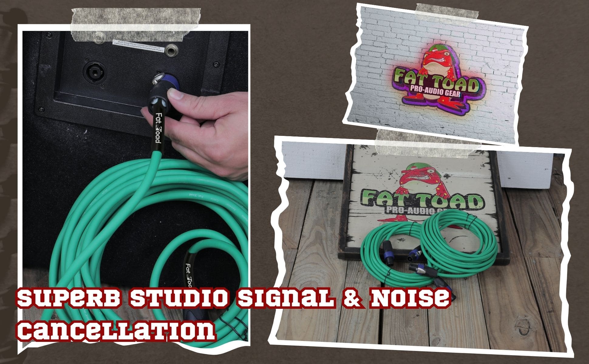 Speakon to Speakon Cables (2 Pack) by FAT TOAD - 25ft Professional DJ Pro Audio Green Speaker PA Cord w/ Twist Lock Connector - 12 AWG Wire for Studio GeekStands.com