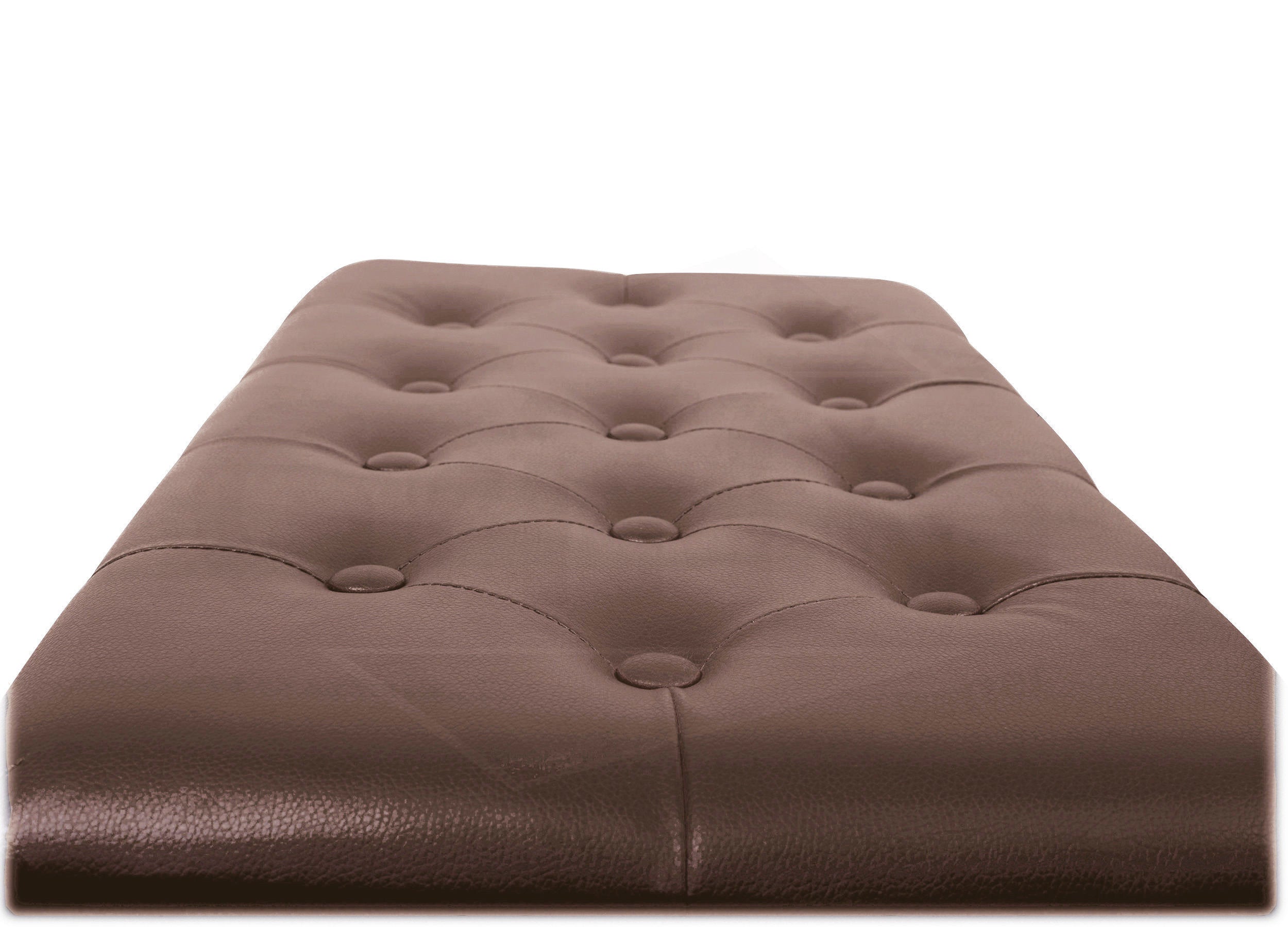 GRIFFIN Brown Wood PU Leather Piano Bench - Double Vintage Design, Ergonomic Chair Musicians Keyboard Stool - Cushion Duet Seat & Sheet Music Storage GeekStands.com
