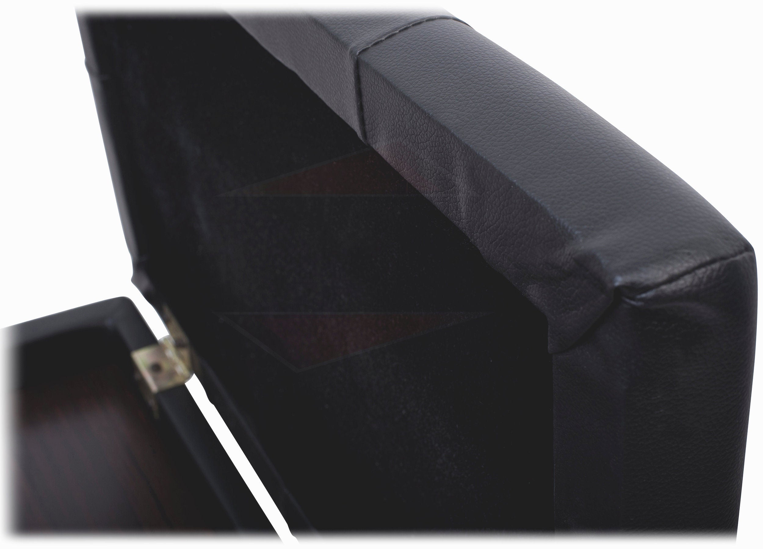 GRIFFIN Premium Antique Piano Bench - Adjustable Black Solid Wood Frame & PU Leather Padded Cushion - Vintage Ergonomic Musicians Keyboard Chair GeekStands.com