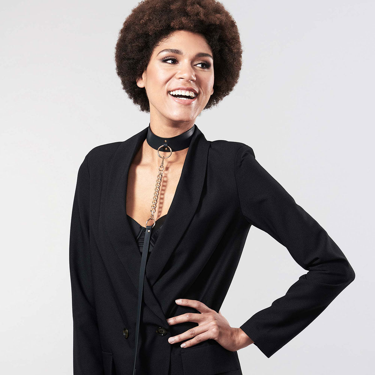 Bijoux Indiscrets Maze Choker with Leash Adult Toy Box