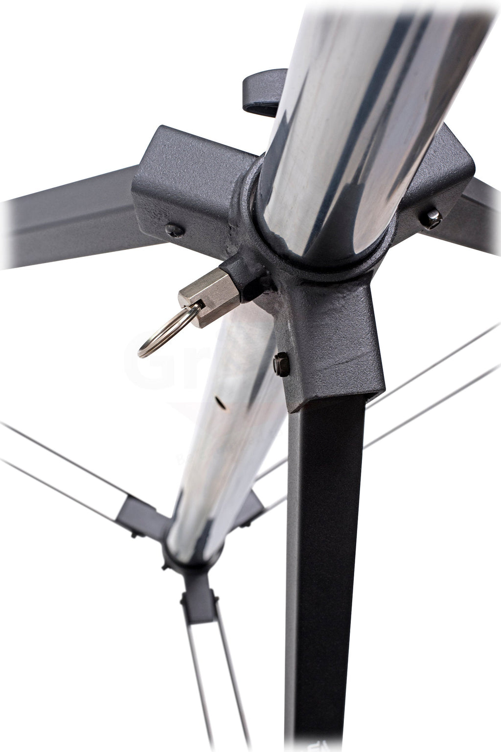GRIFFIN Crank Lighting Truss Stands - T Adapter Bar & DJ Booth Trussing System for Light Cans & Speakers - Pro-Audio Stage Platform Hardware Package GeekStands.com