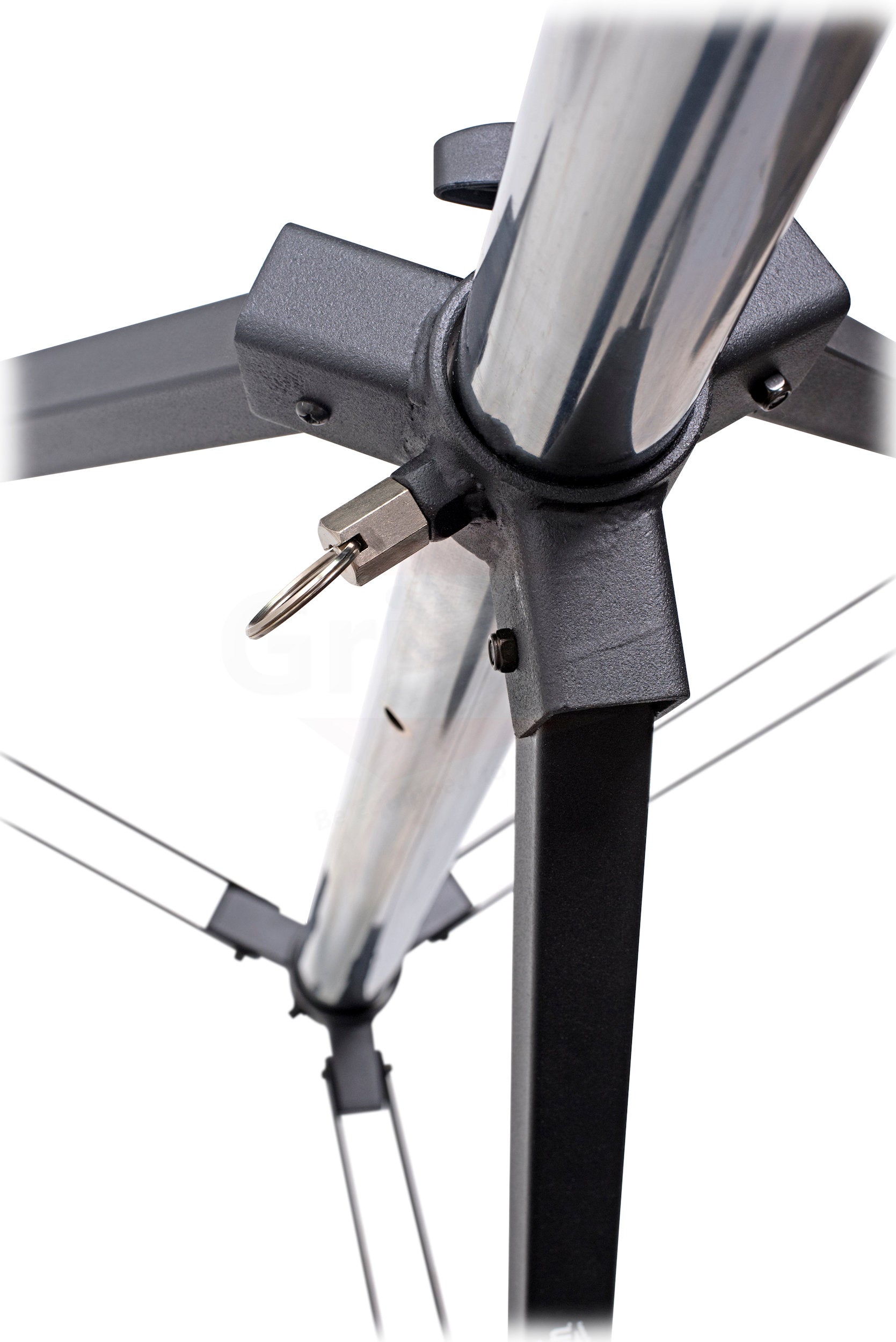 GRIFFIN Crank Lighting Truss Stands - T Adapter Bar & DJ Booth Trussing System for Light Cans & Speakers - Pro-Audio Stage Platform Hardware Package GeekStands.com