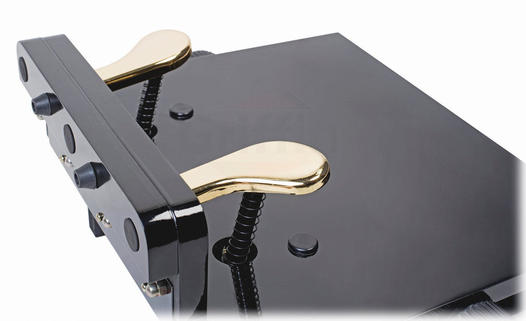 Piano Foot Pedal Extender by GRIFFIN - Dual Deluxe Extension Prop for Beginners & Kids with Una Corda & Sustain Pedal Wood Stool Bench Teaching Aid GeekStands.com