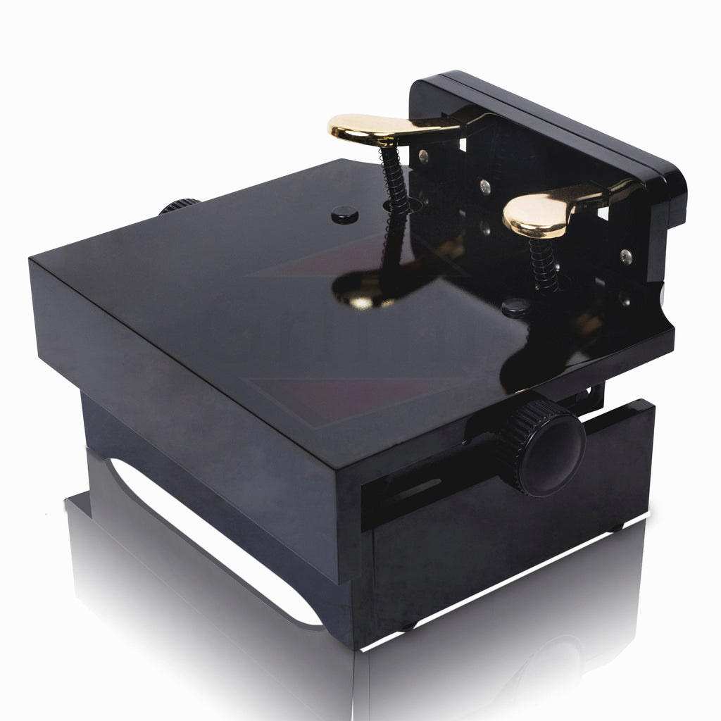 Piano Foot Pedal Extender by GRIFFIN - Dual Deluxe Extension Prop for Beginners & Kids with Una Corda & Sustain Pedal Wood Stool Bench Teaching Aid GeekStands.com