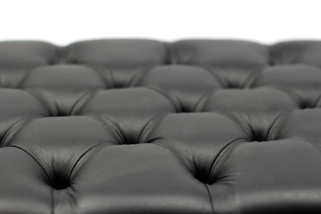 Genuine Leather Adjustable Piano Bench by GRIFFIN | Black Solid Wood Vintage Style & Heavy-Duty Ergonomic Keyboard Stool | Cushion Seat With Storage Space | Home Vanity Bench or Musicians Guitar Chair GeekStands.com